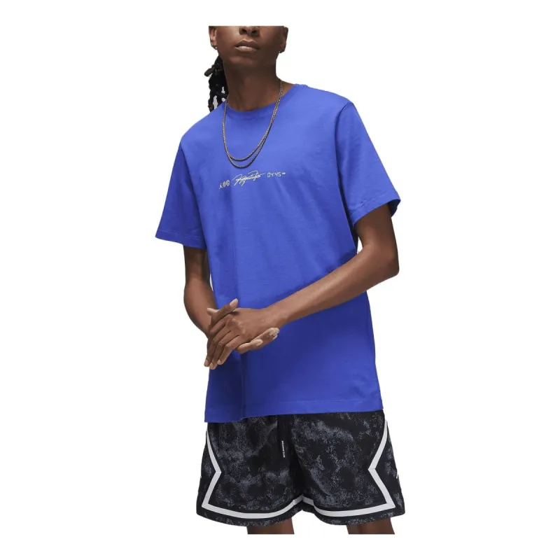 Air Jordan Sport Graphic T-Shirt 'Blue' DV8448-430 sold by KicksCrew