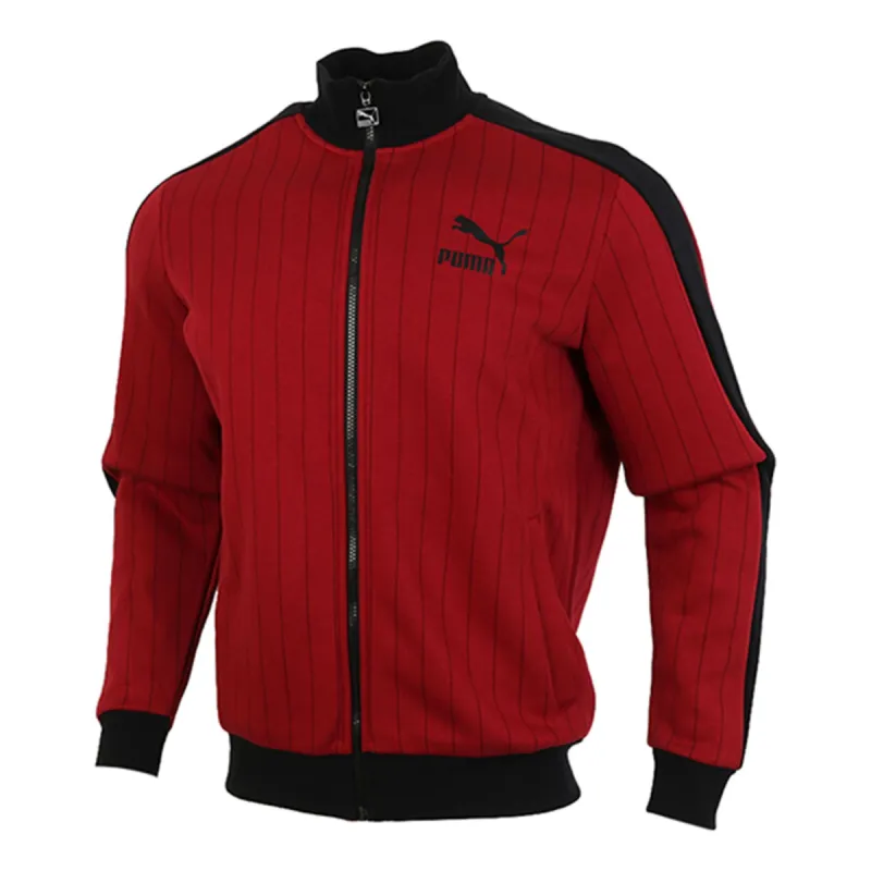 Puma Pinstripe Jacket 'Red' 530177-50 sold by KicksCrew