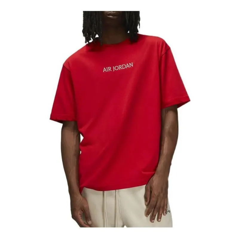 Air Jordan "Air Jordan" T-Shirt 'Fire Red' DO6098-612 sold by KicksCrew