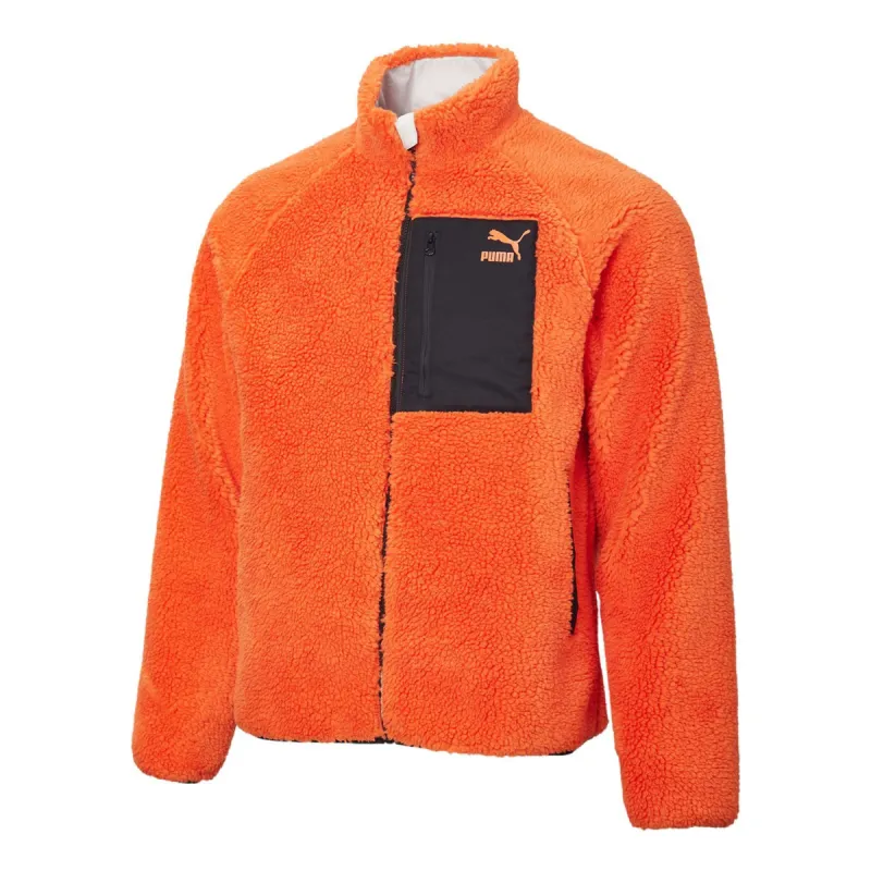 Puma Iconic MCS Reversible Track Jacket 'Orange Black White' 530028-51 sold by KicksCrew