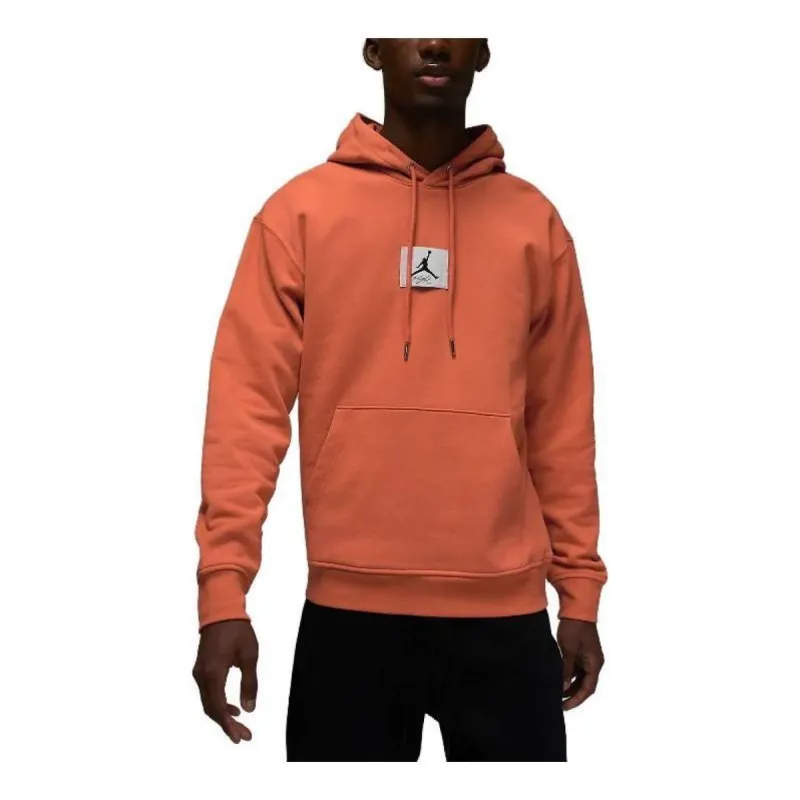 Air Jordan Flight Fleece Pullover Hoodie 'Orange' DQ7338-812 sold by KicksCrew