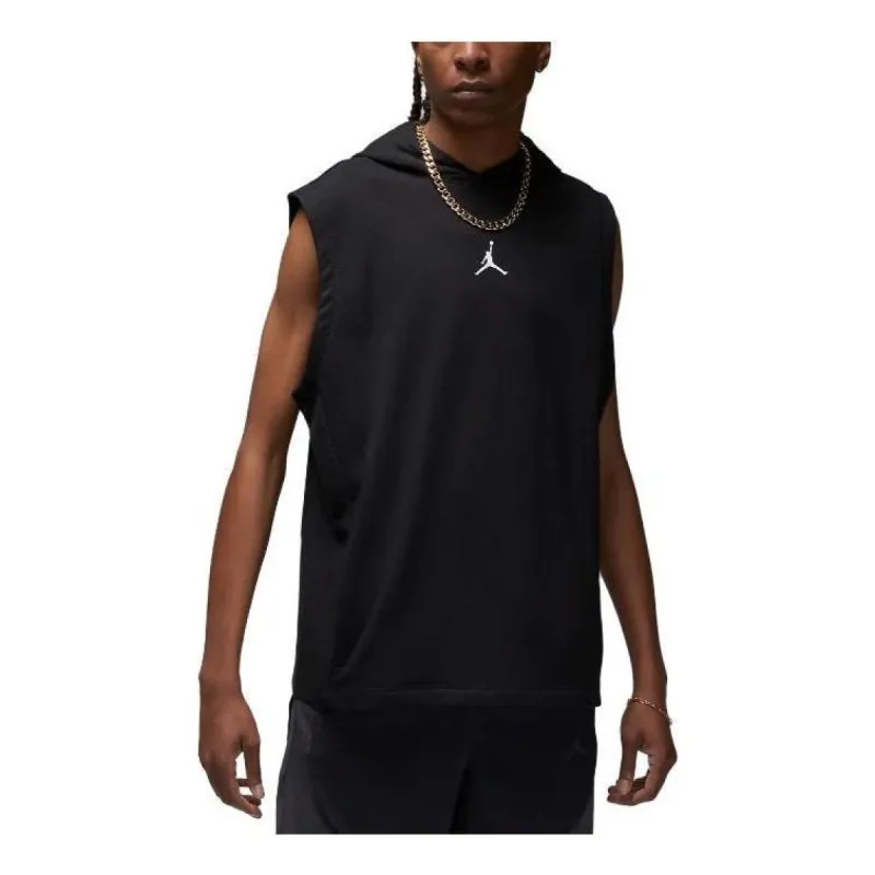 Air Jordan Dri-FIT Sport Fleece Sleeveless Hoodie 'Black' DZ0571-010 sold by KicksCrew