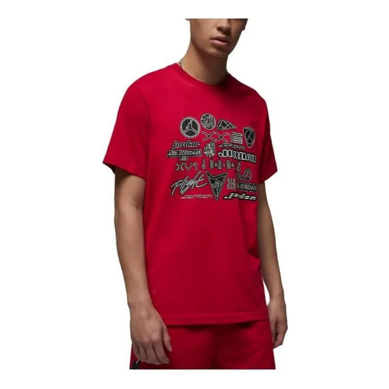 Air Jordan Graphic T-Shirt 'Red' DX9599-687 sold by KicksCrew