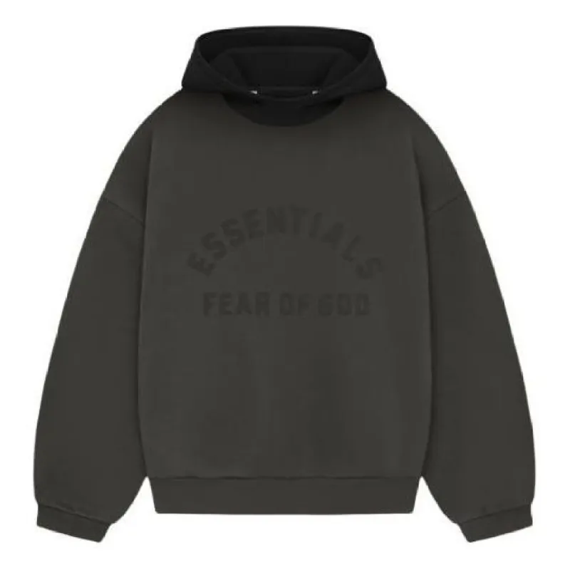 Fear of God Essentials Nylon Fleece Hoodie 'Heather Grey