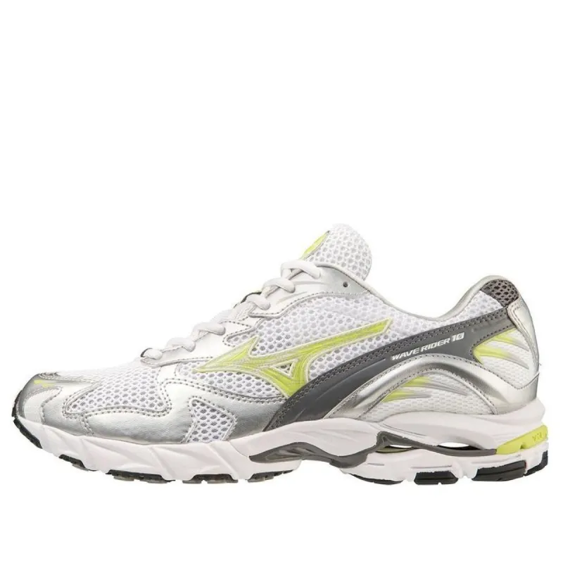 Mizuno Wave Rider 10 'White Sunny Lime' D1GA210411 sold by KicksCrew