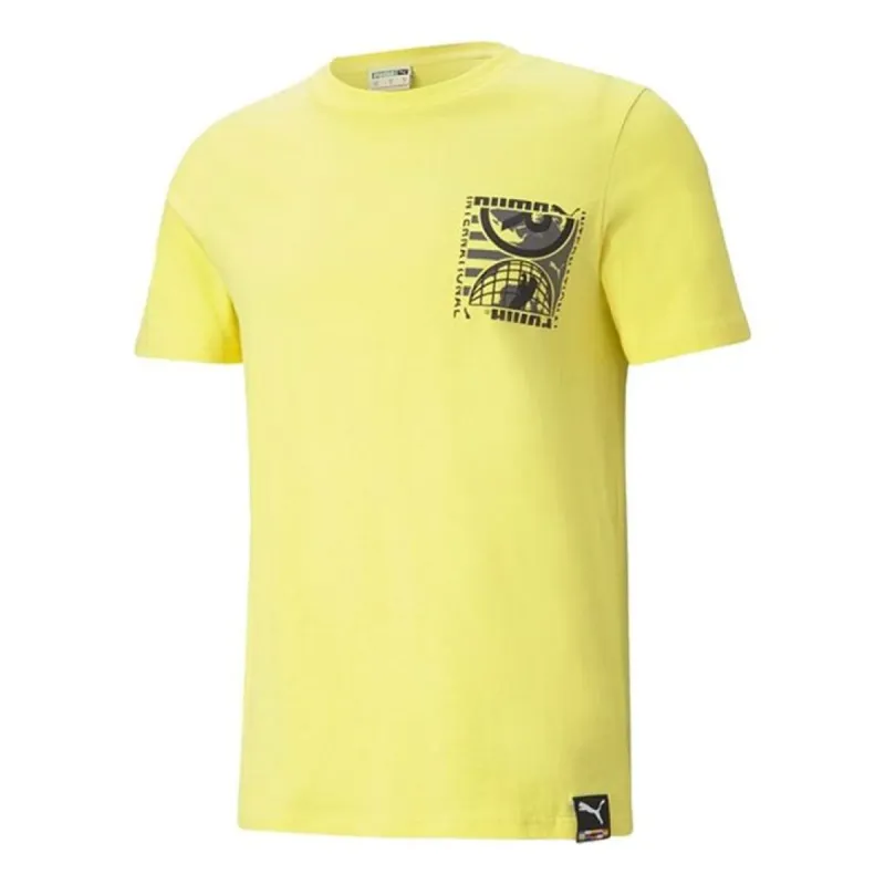 Puma International Earth T-Shirt 'Yellow Black' 532274-38 sold by KicksCrew