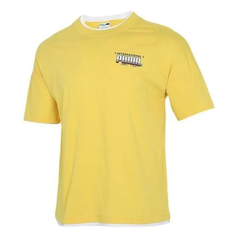 Puma x Britto T-Shirt 'Yellow White Black' 532257-37 sold by KicksCrew