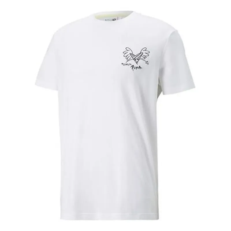 Puma x Britto T-Shirt 'White Black' 532234-02 sold by KicksCrew