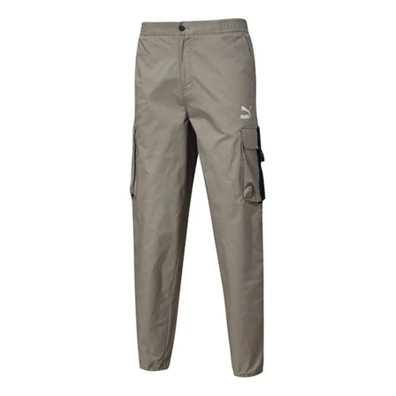 Puma Outdoor Adventure Cargo Logo Pants 'Grey White' 532189-42 sold by KicksCrew