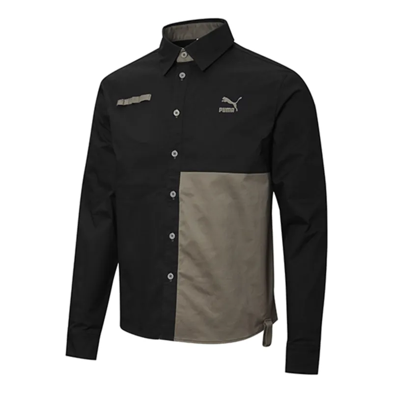 Puma Outdoor Logo Shirt 'Black Brown' 532188-01 sold by KicksCrew