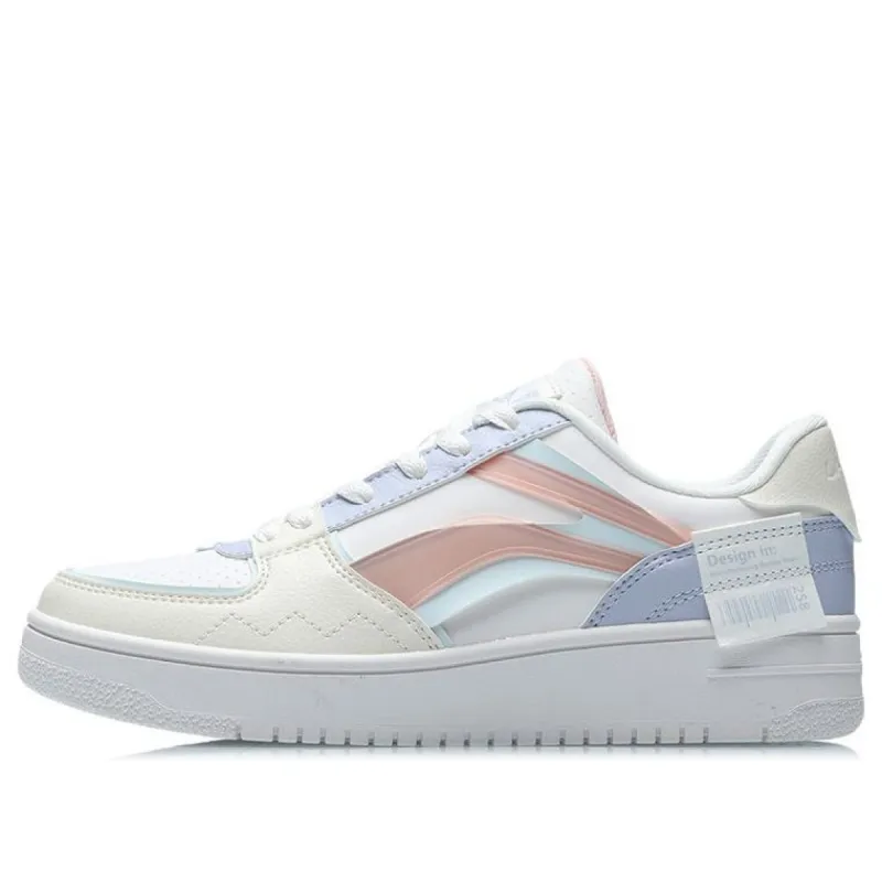 (WMNS) Li-Ning Sport Leisure 'White Pink Blue' AGCQ378-8 sold by KicksCrew