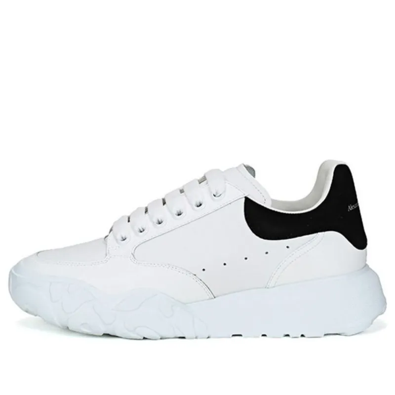 Alexander McQueen Oversized Court Trainer 'White Black' 634619WHZ969061 sold by KicksCrew