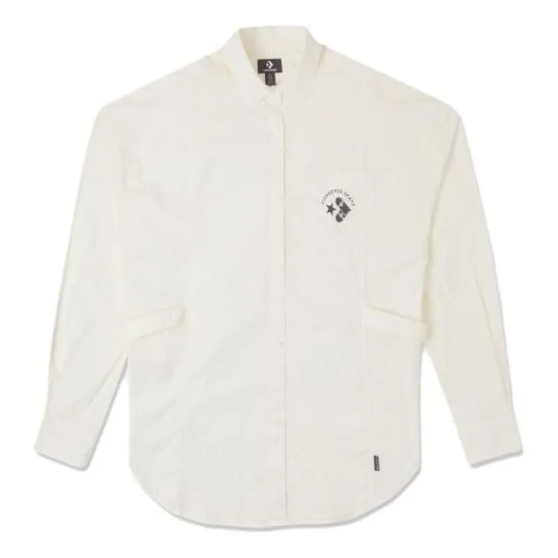(WMNS) Converse Skateboard Shirt 'White' 10026167-A01 sold by KicksCrew
