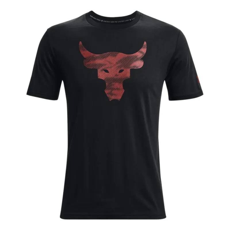 Under Armour Project Rock Brahma Bull T-shirt 'Black Red' 1371214-001 sold by KicksCrew