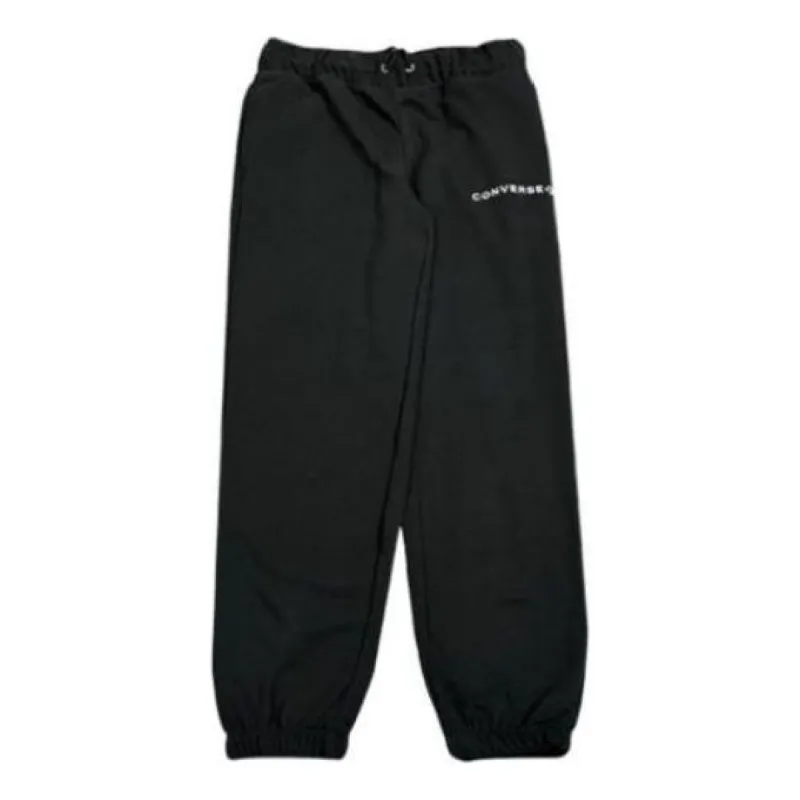 (WMNS) Converse Logo Sweatpants 'Black' 10024730-A01 sold by KicksCrew