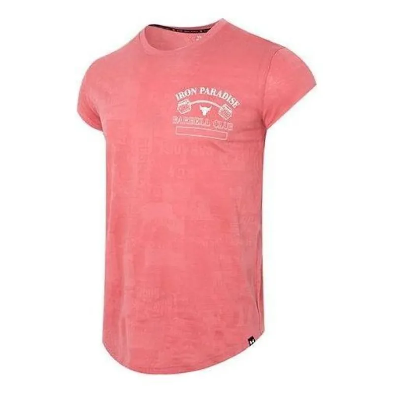 Under Armour Project Rock Show Your Gym T-Shirt 'Coral Red' 1373576-600 sold by KicksCrew