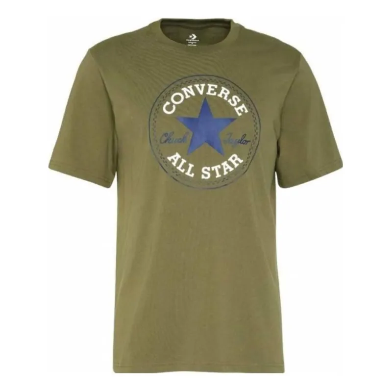 Converse Go-To All Star Patch Standard Fit T-Shirt 'Olive Green' 10025459A05 sold by KicksCrew