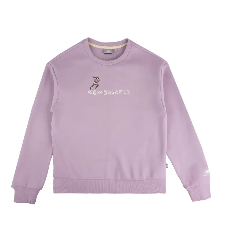 (WMNS) New Balance x Zero Per Zero Sweatshirt 'Purple' NCA47012-DV sold by KicksCrew