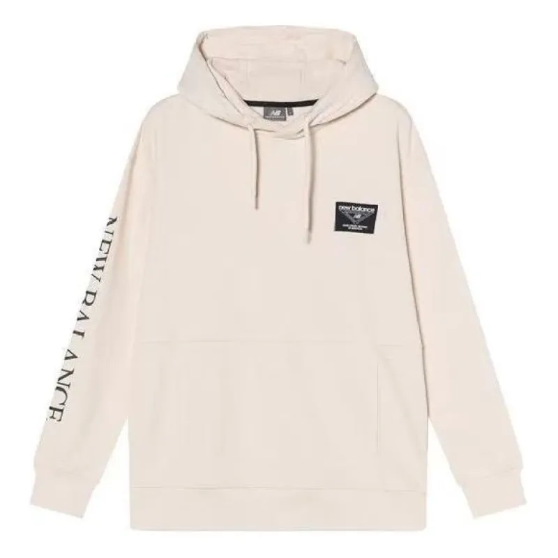 New Balance Casual Letters Print Hoodie 'Cream White' NC943021-CRE sold by KicksCrew