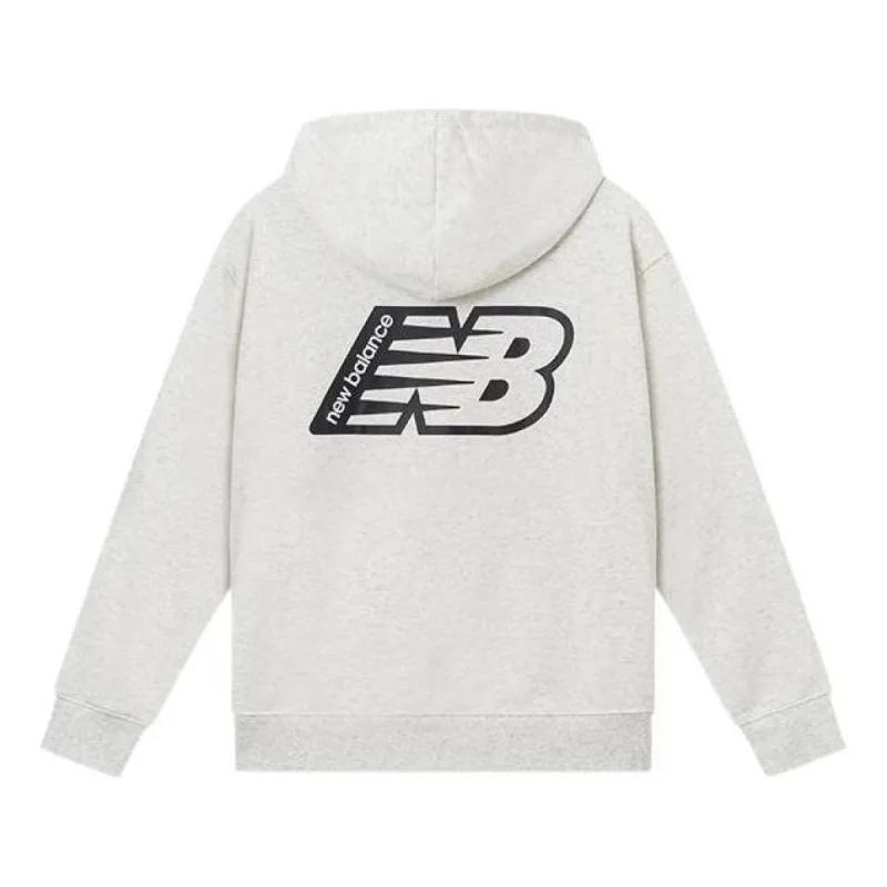 New Balance Essentials Fleece Hoodie 'White Black' NC5CC3F281-SAH sold by KicksCrew