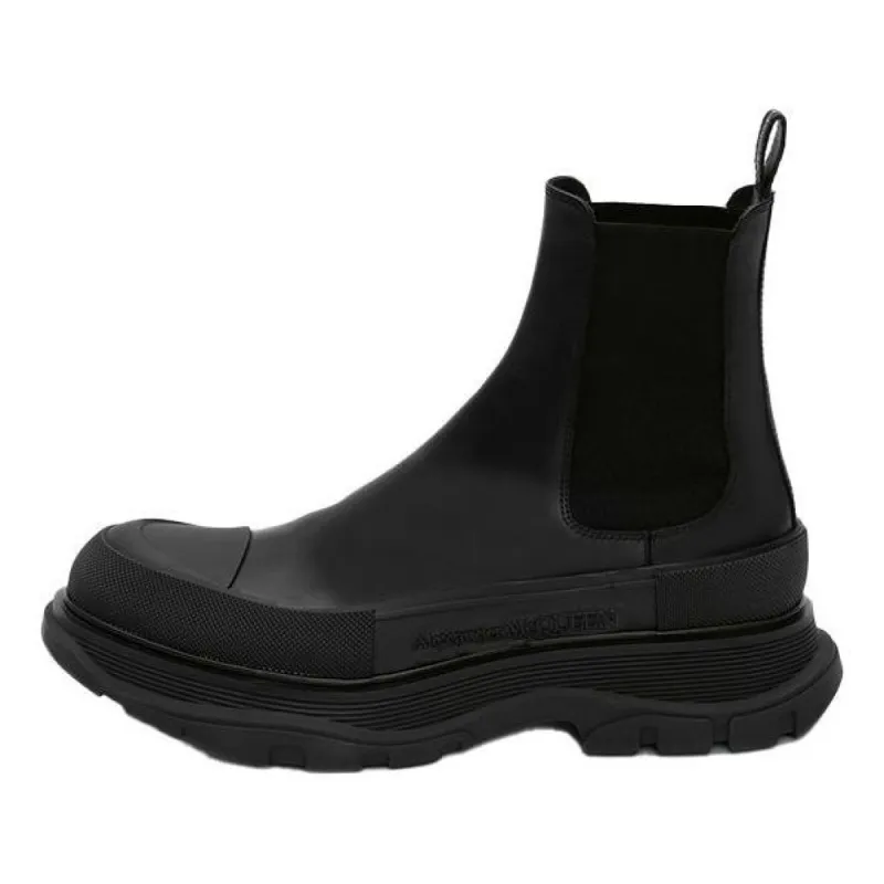 Alexander McQueen Tread Slick Ankle Boot 'Black Silver' 634617WHZ611081 sold by KicksCrew