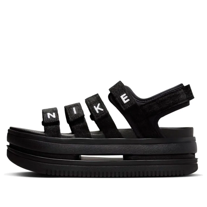 (WMNS) Nike Icon Classic SE Sandals 'Black' FJ2596-001 sold by KicksCrew