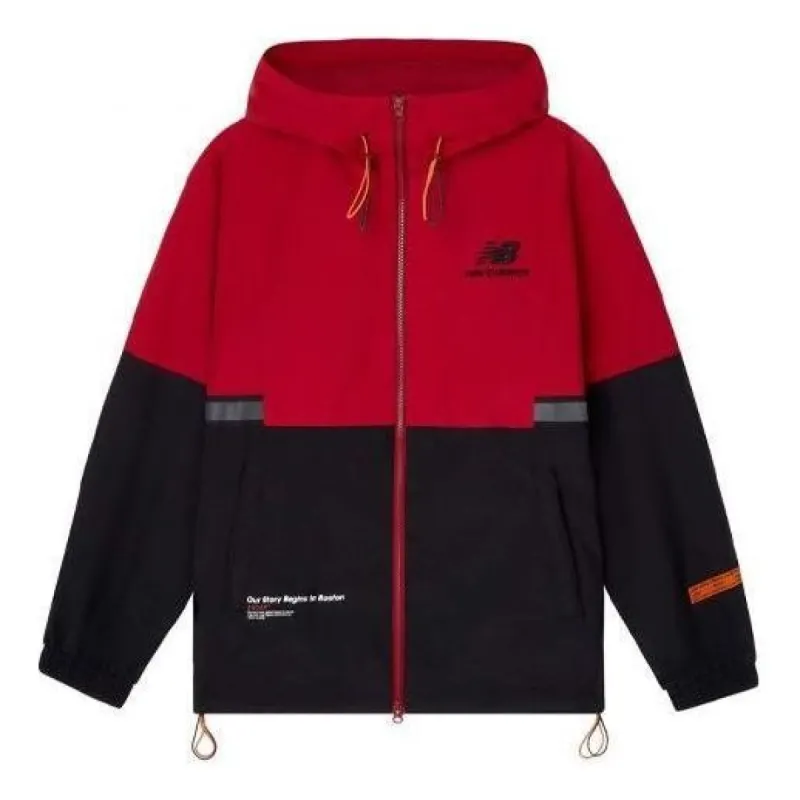 New Balance Winter Warm Hooded Jacket 'Red Black' NAA34023-BUR sold by KicksCrew
