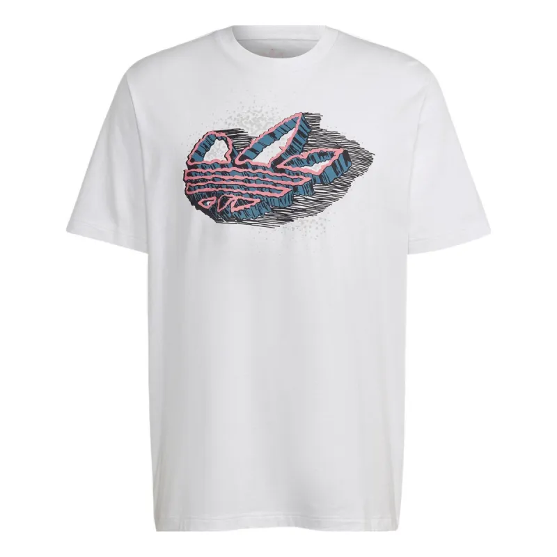 adidas originals Rekive Speed Trefoil Graphic T-shirt 'White' HK7334 sold by KicksCrew