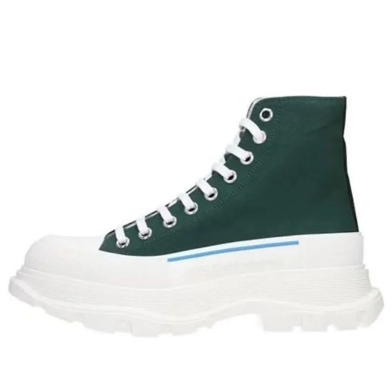 Alexander McQueen Tread Slick High-Top Sneakers 'Green White' 604254W4MV23135 sold by KicksCrew