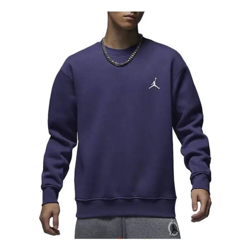 Jordan Flight MVP Graphic Fleece Crew-Neck Sweatshirt 'Blue' FB7020-500 sold by KicksCrew