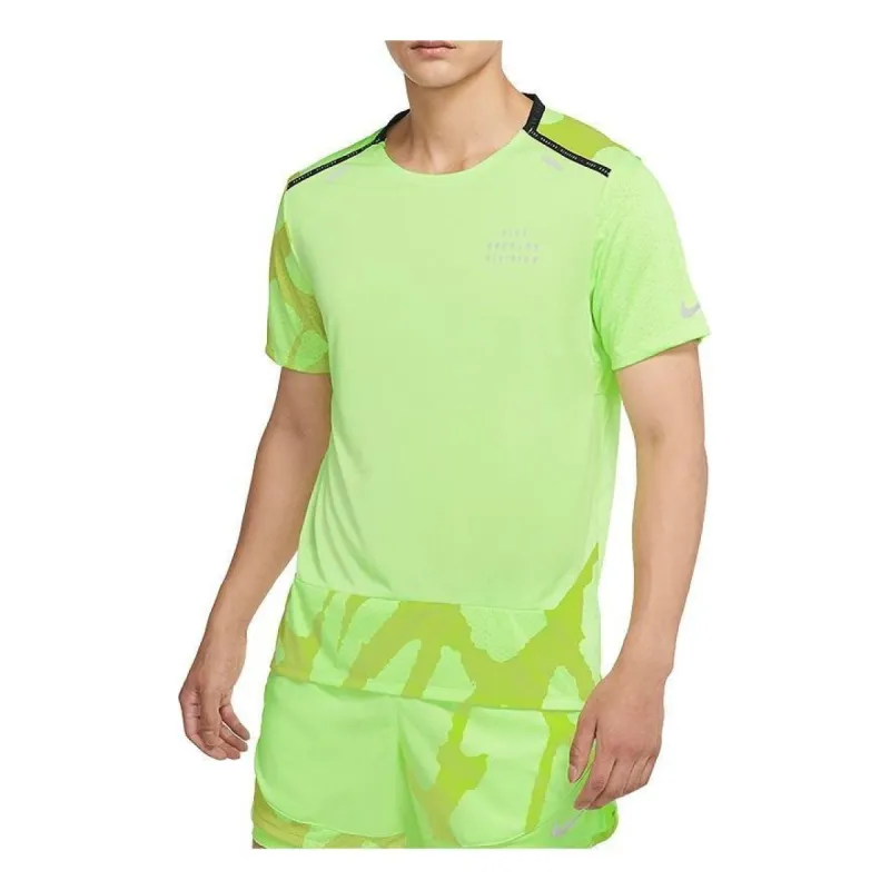 Nike Dri-fit Run Division Rise 365 Quick Dry Running Top 'Green' DQ4758-358 sold by KicksCrew