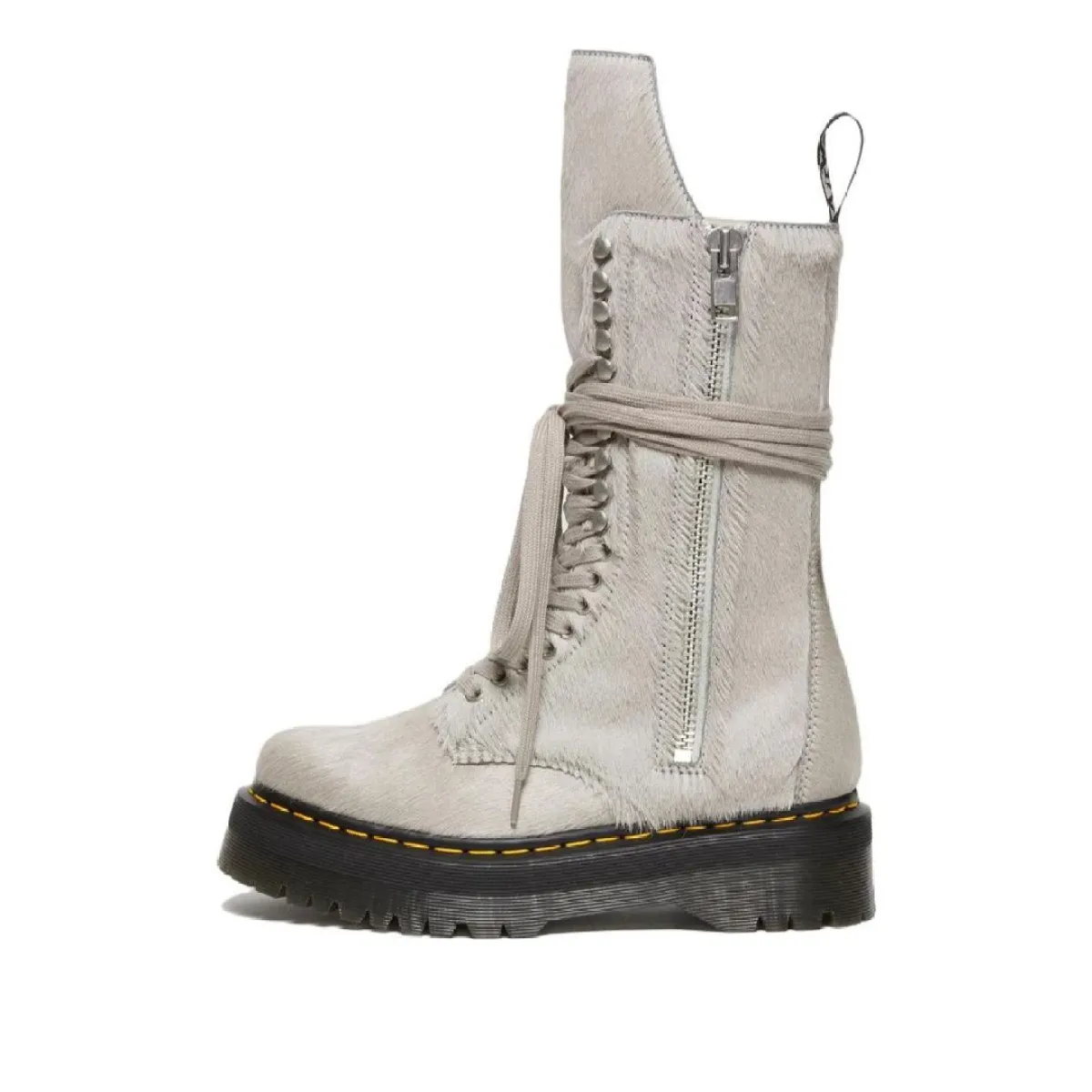 Dr. Martens 1918 Ro Hair On Lace Up Strobe Calf Length