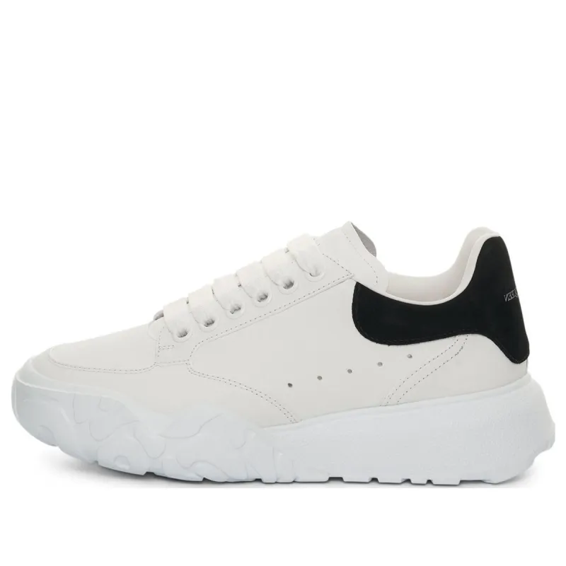 (WMNS) Alexander McQueen Oversized Court Trainer 'White Black' 633915WIA9A9061 sold by KicksCrew