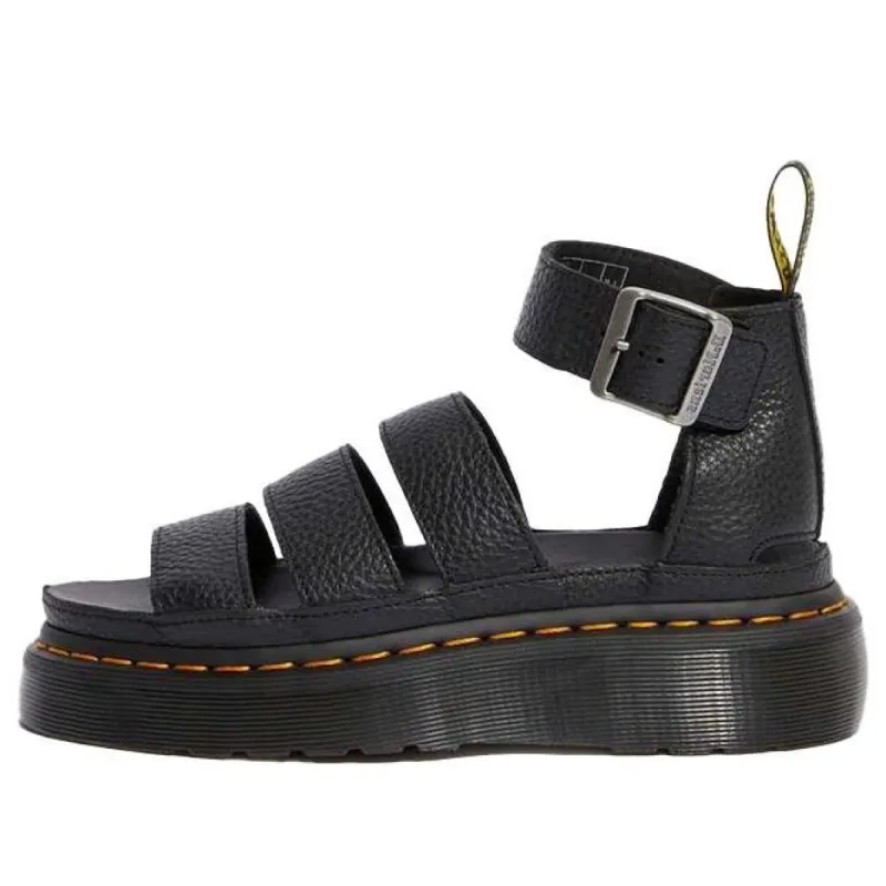 (WMNS) Dr.Martens Clarissa II Leather Platform Sandals 'Black' 24476001 sold by KicksCrew