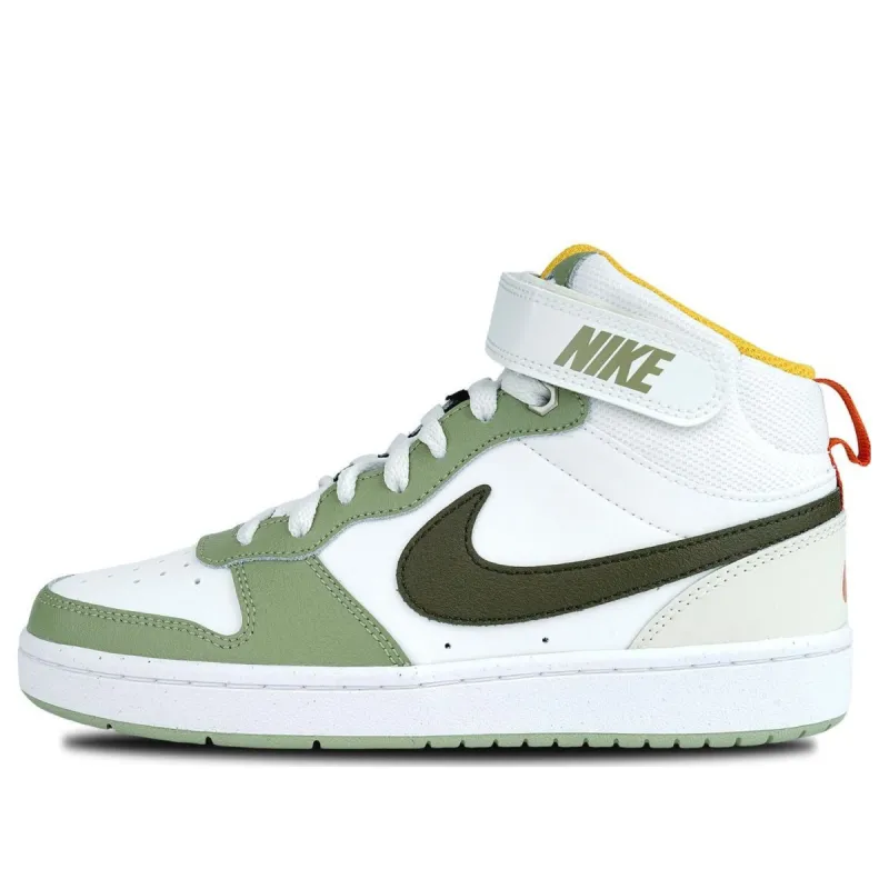 (GS) Nike Court Borough Mid 2 Shoes 'Off White Green' FV3649-171 sold by KicksCrew