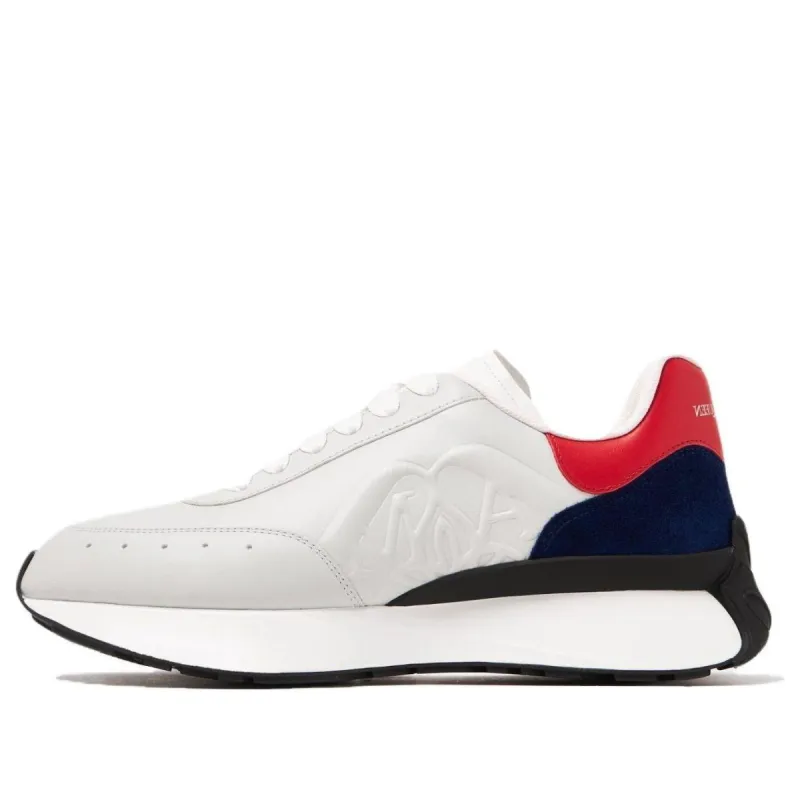 Alexander McQueen Sprint Runner Sneakers 'White Black Red' 777417WIDNF1799 sold by KicksCrew