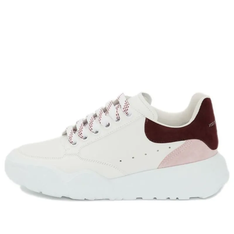 (WMNS) Alexander McQueen Court Trainer 'White Pink Burgundy' 633915WHZ9B9634 sold by KicksCrew