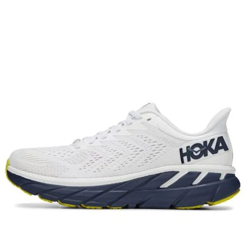 (WMNS) HOKA ONE ONE Clifton 7 'White Navy' 1110509-BDBBI sold by KicksCrew