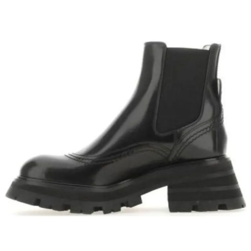 (WMNS) Alexander McQueen Wander Chelsea Boots 'Black' 737213WHZ841000 sold by KicksCrew
