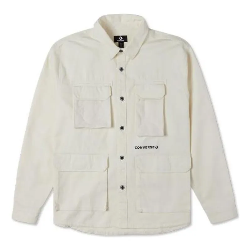 Converse Cozy Utility Woven Shirt 'Egret' 10025053-A01 sold by KicksCrew