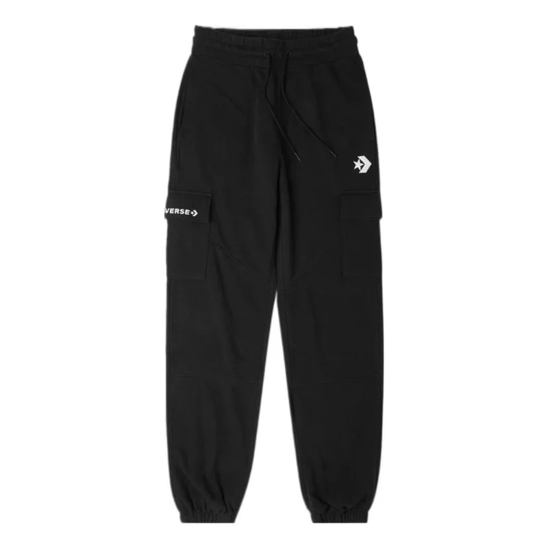 (WMNS) Converse Fashion Knit Logo Cargo Jogger 'Black' 10024529-A03 sold by KicksCrew