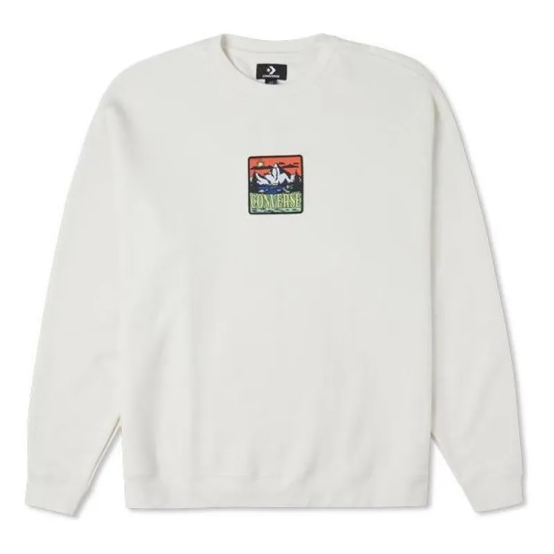 Converse Counter Climate Graphic Crew Sweatshirt 'White' 10025032-A02 sold by KicksCrew