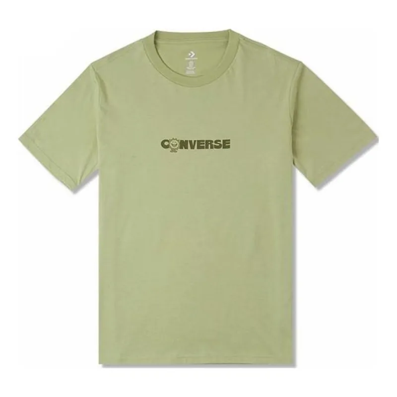 Converse Earth Moon Sun Short Sleeve Tee 'Light Green' 10025277-A03 made by Converse