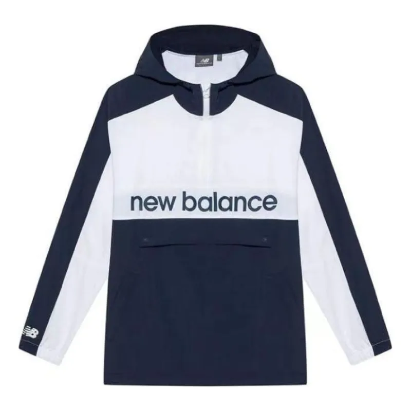 New Balance Colorblock Casual Jacket 'White Navy' NA81N011-NV sold by KicksCrew