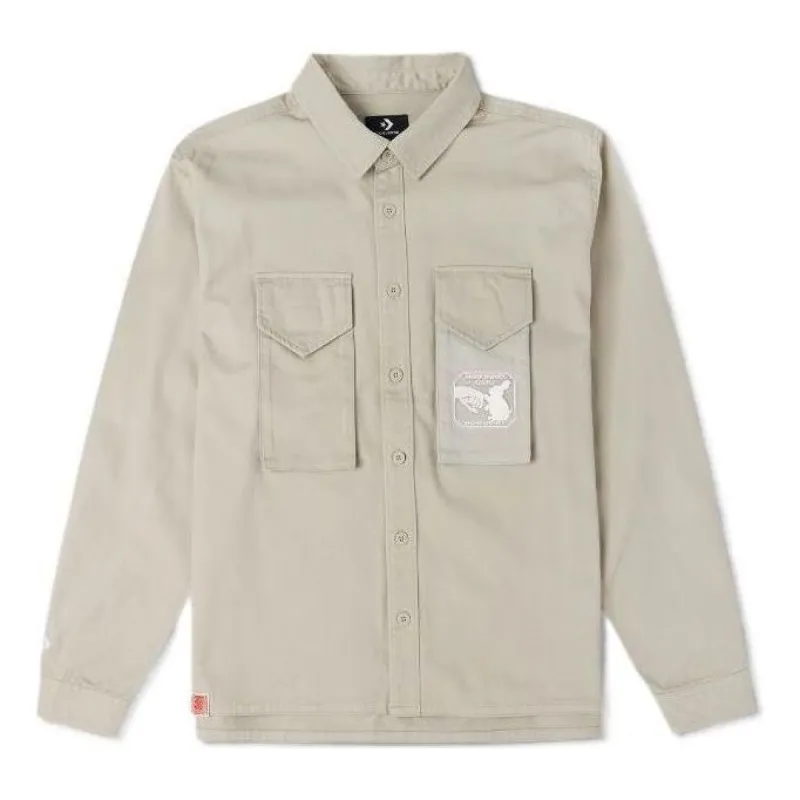Converse YOTR Woven Shirt 'Beach Stone' 10025506-A02 sold by KicksCrew
