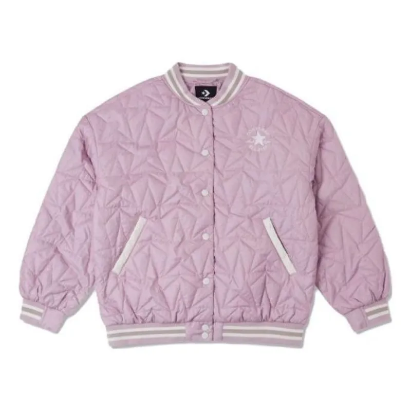 (WMNS) Converse Rpc Padded Baseball Jacket 'Pink' 10025223-A04 sold by KicksCrew