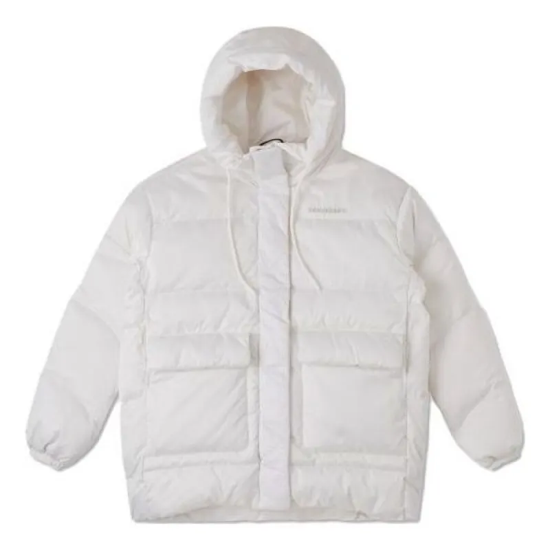 (WMNS) Converse Fashion Mid Down Jacket 'White' 10025220-A01 sold by KicksCrew