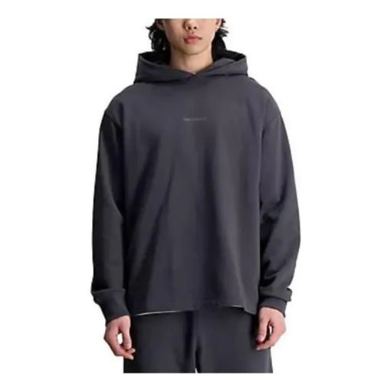 New Balance Athletics Linear Fleece Hooded Top 'Dark Grey' MT33559-ACK sold by KicksCrew