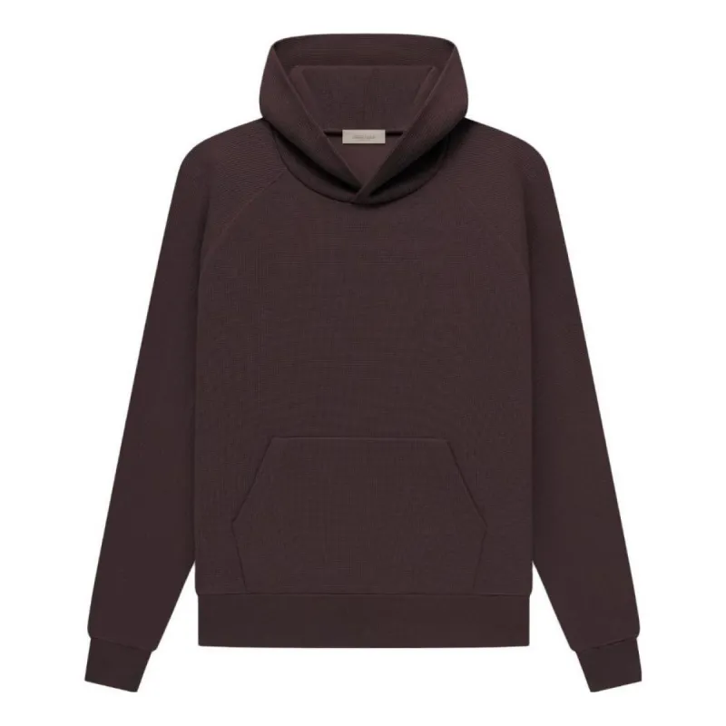 Fear of God Essentials SS23 Waffle Raglan Hoodie 'Plum Purple' FOG-SS23-036 sold by KicksCrew