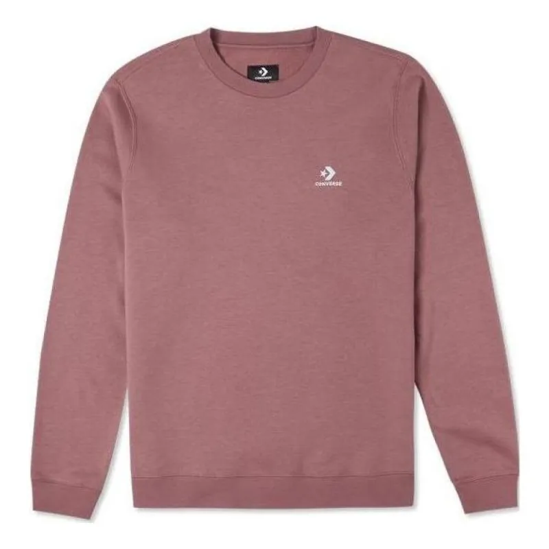 Converse Go-To Embroidered Star Chevron Brushed Back Fleece Crew Sweatshirt 'Maroon' 10024510-A05 sold by KicksCrew